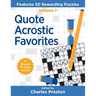 Quote Acrostic Favorites: Features 50 Rewarding Puzzles