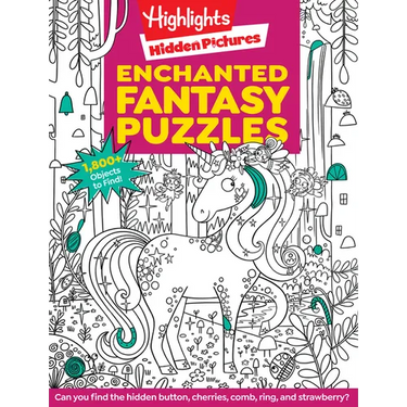 Enchanted Fantasy Puzzles: Find Over 1,800 Hidden Objects Within This Fairy Tale Puzzle Book with Dragons, Fairies and Magical Creatures