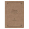 NLT Holy Bible Everyday Devotional Bible for Men New Living Translation, Vegan Leather, Tan Debossed