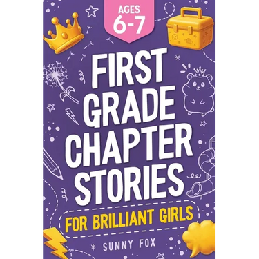 First Grade Chapter Stories for Brilliant Girls (Ages 6-7): A Fun Early Reader Chapter Book for 1st Graders with Short Stories, Comprehension Question