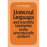 Universal Languages and Scientific Taxonomy in the Seventeenth Century