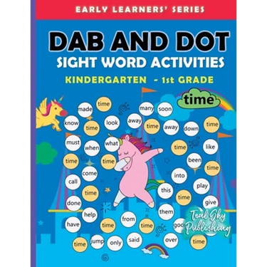 Dab and Dot Sight Word Activities: 100+ Dot to Dot Sight words with Bingo Daubers for Kindergarten to Grade 1 kids For Early Learners