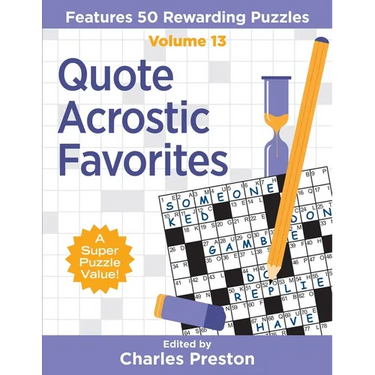 Quote Acrostic Favorites: Features 50 Rewarding Puzzles