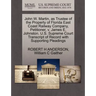 John W. Martin, as Trustee of the Property of Florida East Coast Railway Company, Petitioner, V. James E. Johnston. U.S. Supreme Court Transcript of R