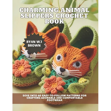 Charming Animal Slippers Crochet Book: Dive into 60 Easy-to-Follow Patterns for Crafting Adorable and Comfortable Footwear