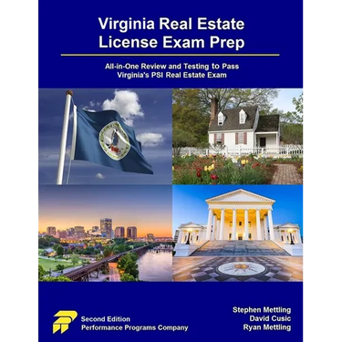 Virginia Real Estate License Exam Prep: All-in-One Review and Testing to Pass Virginia's PSI Real Estate Exam