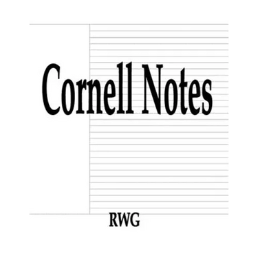 Cornell Notes: 200 Pages 8.5" X 11"