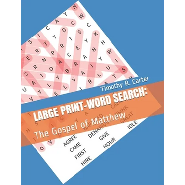 LARGE PRINT Word Search: The Gospel of Matthew