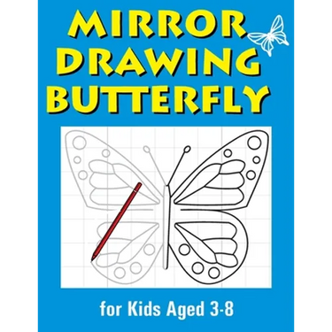 Mirror Drawing Butterfly: Symmetry Drawing Collection for Kids Ages 3-8