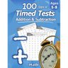 Humble Math - 100 Days of Timed Tests: Addition and Subtraction: Ages 5-8, Math Drills, Digits 0-20, Reproducible Practice Problems