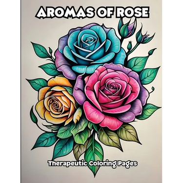 Aromas of Rose: Therapeutic Coloring Pages