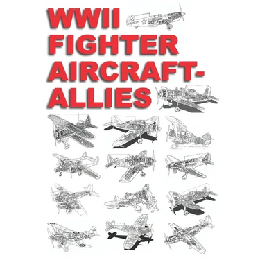 WWII Fighter Aircraft - Allies: Detailed Coloring Book