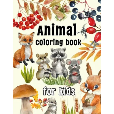 Animal Coloring Book for Kids: Coloring Pages for Relaxation and Stress Relief