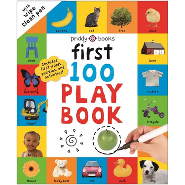 First 100 Play Book: A First 100 Words Wipe-Clean Activity Book