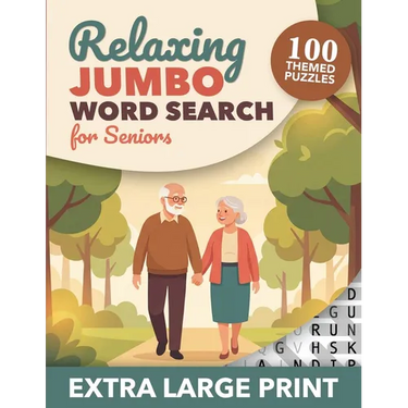 Relaxing Jumbo Word Search for Seniors - Extra Large Print