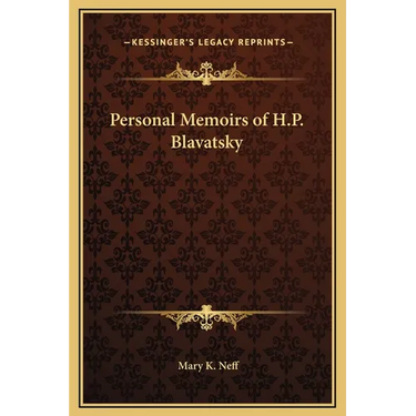 Personal Memoirs of H.P. Blavatsky