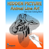 Hidden Picture Animal Line Art: One Color Coloring Book