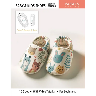Baby & Kids Sewing Pattern: 12 Sizes - With Video Tutorial - For Beginners