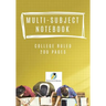 Multi-Subject Notebook College Ruled 200 Pages