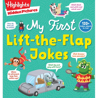 Hidden Pictures My First Lift-The-Flap Jokes: A Lift-The-Flap Joke Book for Beginning Readers, Interactive Kids Joke Book with Hidden Pictures Puzzles