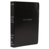 NKJV, Reference Bible, Center-Column Giant Print, Leather-Look, Black, Red Letter Edition, Comfort Print