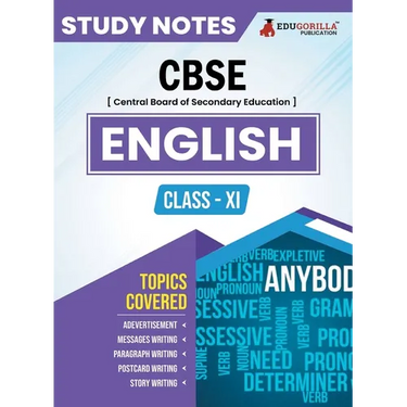 CBSE (Central Board of Secondary Education) Class XI Science - English Topic-wise Notes A Complete Preparation Study Notes with Solved MCQs