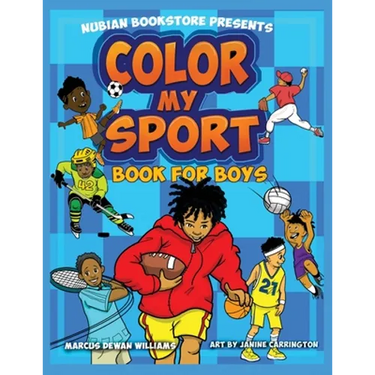 Nubian Bookstore Presents Color My Sport Book For Boys