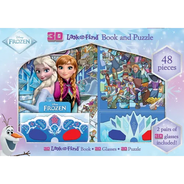 Disney Frozen: 3D Look and Find Book and Puzzle
