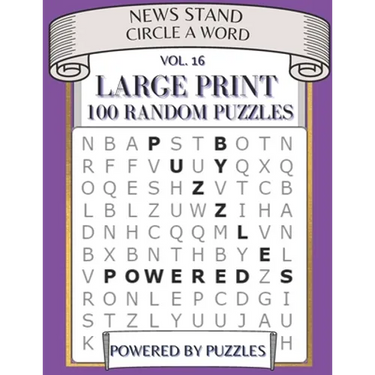 News Stand Circle a Word Vol.16: Large Print 100 Puzzles