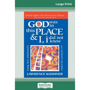 God was in this place & I, I did not know: Finding Self, Spirituality and Ultimate Meaning (16pt Large Print Edition)