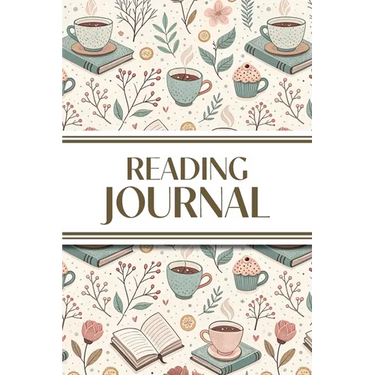 Reading Journal (Hot Chocolate, Books, and Flowers ): 6"x9" Book Lover's Diary; Book/Series Reviews, Reading Tracker, Favorite Book List, Favorite Quo