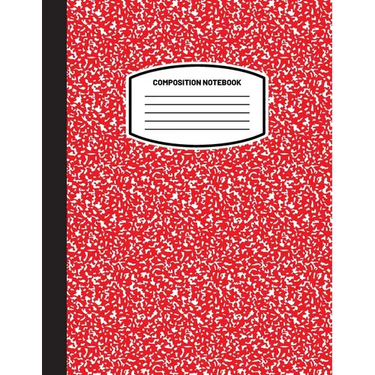 Classic Composition Notebook: (8.5x11) Wide Ruled Lined Paper Notebook Journal (Red) (Notebook for Kids, Teens, Students, Adults) Back to School and