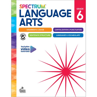 Spectrum Language Arts Workbook, Grade 6