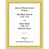 Prince William County, Virginia Will Book Liber G, 1778-1791 and Order Book, 1769-1771 Selective Items