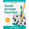 Quote Acrostic Favorites: Features 50 Rewarding Puzzles