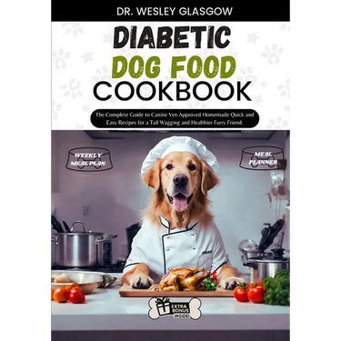 Diabetic Dog Food Cookbook: The Complete Guide to Canine Vet-Approved Homemade Quick and Easy Recipes for a Tail Wagging and Healthier Furry Frien