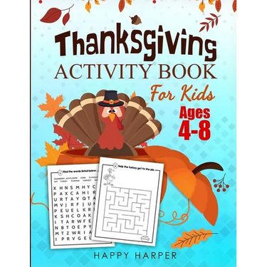 Thanksgiving Activity Book For Kids
