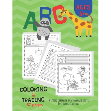 ABC Coloring & Tracing: Alphabet Handwriting Practice workbook for Pre K, Kindergarten and Kids Ages 3-6. And coloring activity books