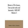 Memoirs of the Sansons, from private notes and documents, 1688-1847 (Volume I)