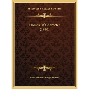 Homes Of Character (1920)