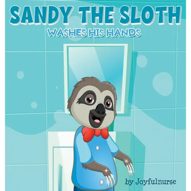Sandy the Sloth washes his hands
