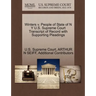 Winters V. People of State of N y U.S. Supreme Court Transcript of Record with Supporting Pleadings