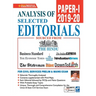 Analysis of Selected Editorials Paper-1 (2019-2020)
