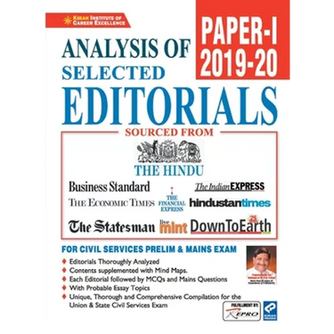 Analysis of Selected Editorials Paper-1 (2019-2020)