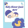 Baby Shower Guest Boy book: Best wishes for baby, and advice for parents, guest names.beautiful cover design 8,5X11 in