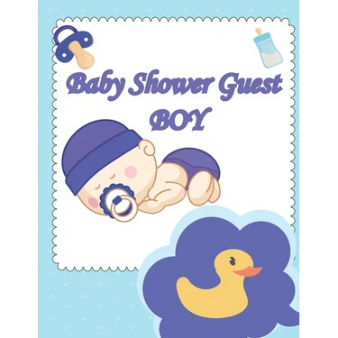 Baby Shower Guest Boy book: Best wishes for baby, and advice for parents, guest names.beautiful cover design 8,5X11 in