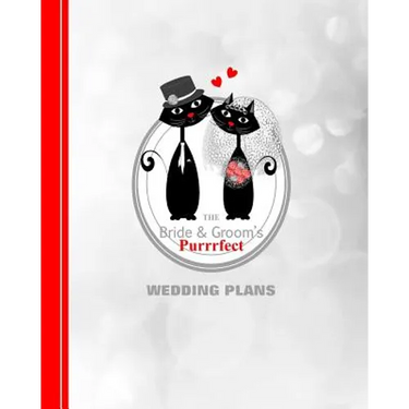 The Bride & Grooms Purrrfect Wedding Plans: Cartoon Cats