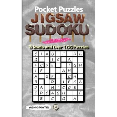 Pocket Puzzles Jigsaw Sudoku with Letters: 3 Levels: Easy, Medium and Hard