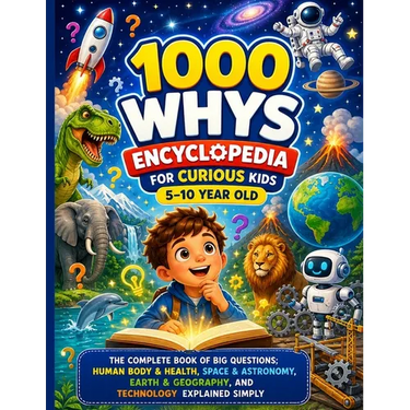 1000 Whys Encyclopedia for Curious Kids 5-10 Year Old: The Complete Book of Big Questions; Human Body & Health, Space & Astronomy, Earth & Geography,