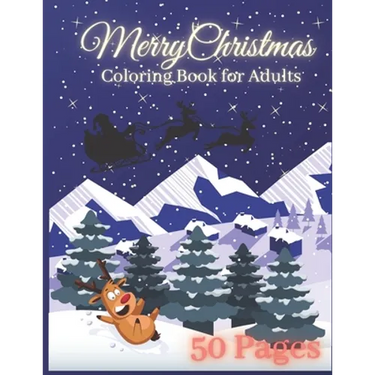 Merry Christmas Coloring Book For Adults: Wonderful Relaxing Patterns For Xmas
